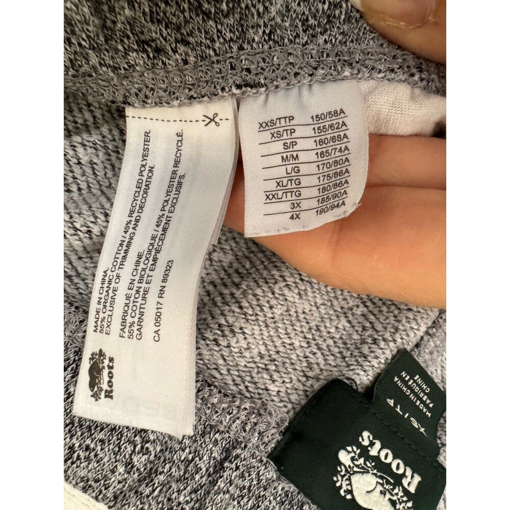 Roots Marled Grey Jogger Sweatpants Size XS - Picture 10 of 13